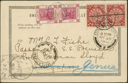 1900, pair of 2 C. coiling dragon red tied by CHEFOO 9 MY 00 ...