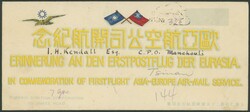 1931.05.31, EURASIA First Flight Shanghai - Berlin, Tsinan - ...