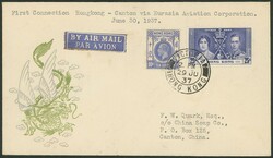 1937-06-30, EURASIA First Flight Hongkong - Canton - Changsha - ...
