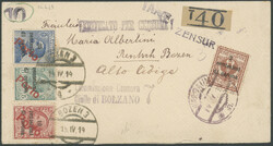 GEMEINSCHAFTSAUSGABEN, 2 C. Wappen mit Aufdruck der österreichischen ...