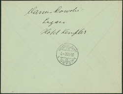 1952, Landschaften 1944, kompletter Satz auf R-Eilbrief nach Lugano ...