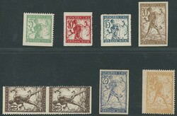 Kettensprenger, interessante teil- und ungezähnte Abarten der Werte ...