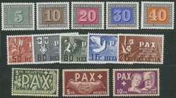 PAX-Satz komplett postfrisch, in Prachterhaltung  Automatically ...