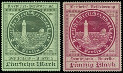 09.01.2026: Lot withdrawn!5 Mark bis 50 Mark Ozeanreederei 1. Ausgabe ...