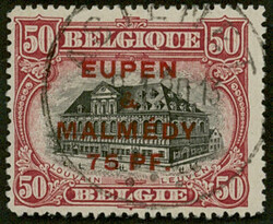 75 Pfennig auf 50 Centimes, gestempelt, tadelllose Erhaltung, ...