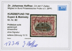 75 Pfennig auf 50 Centimes, gestempelt, tadelllose Erhaltung, ...