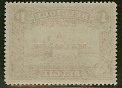 1 Mark 25 Pfennig auf 1 Franc, violett, posfrisch, unsigniert, ...