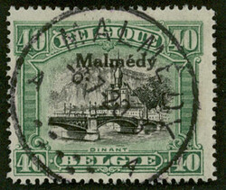 40 Centimes, grün/schwarz,gestempelt, tadellose Erhaltung, ...