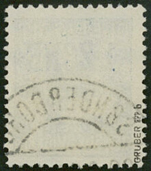 75 Öre dunkelblaugrün Aufdruck blau Ausgabe für die 1. Zone, ...