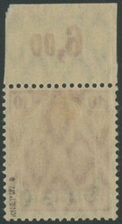 10 Pfennig Germania karminrot, Plattendruckoberrandstück nicht ...