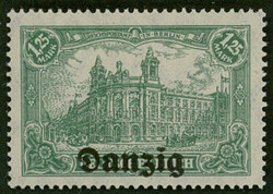 1,25 Mark, dunkel- bis schwarzlichopalgrün, postfrisch, unsigniert, ...