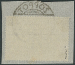 2 Mark schwärzlichblau, farbfrisch und tadellos vollzähnig mit nur ...