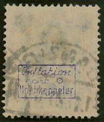 5 Pfennig auf 30 Pfennig, zeitgerecht gestempelt, tadellose Erhaltung ...