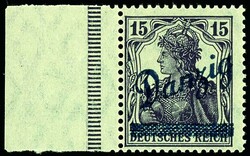 15 Pfennig Germania, schwarzbraunviolett, postfrisch, tadellose ...