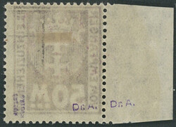 50 Mark dunkelviolettpurpur, Wasserzeichen 3 X anstatt 3 Y, ...