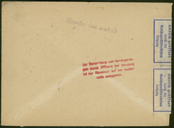 5 Pfg grün senkrechtes Paar und Einzelmarke, 20 Pfg ...