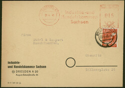 8 Pfg rot Pflanzer Freimarken-Ausgabe (sog. Kontrollrat II) 1947 in ...