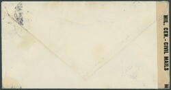 1946, Bedarfsbrief HAMBURG 7.6. mit EF 75 Pfg Ziffer in die USA mit ...