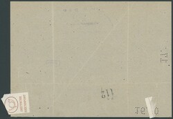1947,Telegramm aus HAMBURG 18.III.47 mit seltener Zensur B 150 mit Nr ...