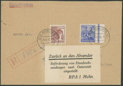 Zurück an den Absender - Beförderung von Einschreib=Sendungen nach ...