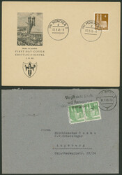 4 Pfg braunocker weite Zähnung Ersttagsumschlag (FDC) EKr (13b) ...