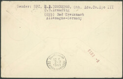 5 Pfg Heuss I per 6 Stück auf Auslands-(Drucksache) per Luftpost ab ...