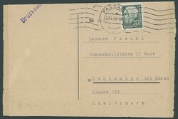 30 Pfg Heuss II, EF auf seltenem Auslands-Drucksachenstreifband ...