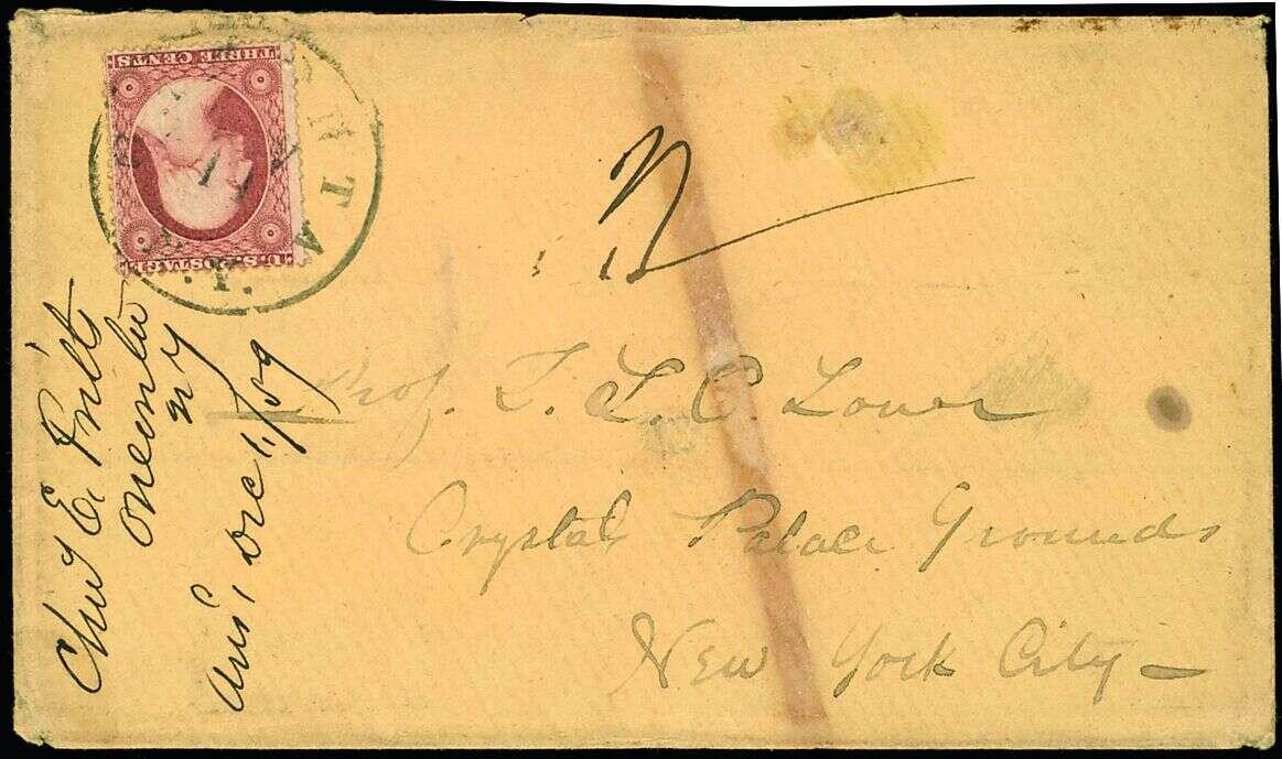 1859, PROFESSOR T.S.C. LOWE, US-amerikanischer Aeronaut, ...