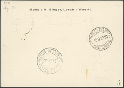 7. Südamerikafahrt 1932, R-Karte ab Rodi 14.9. mit 2x 5 L Dante in ...