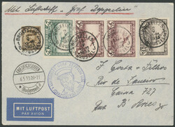 1. Südamerikafahrt 1933, Brief ab Brüssel 2.5. via Friedrichshafen ...