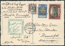 Spitzbergenfahrt 1930, Abwurf Hammerfest, Karte von Triesenberg nach ...