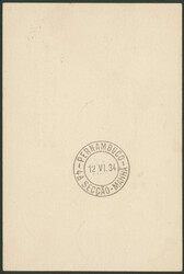 2. Südamerikafahrt 1934, Karte mit Mischfrankatur Vatikan mit ...