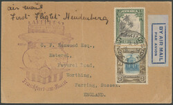 1. Nordamerikafahrt 1936, Rückfahrt, Jamaica-Post, Brief ab Kingston ...