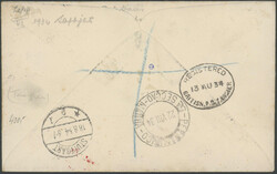 TANGER, 6. Südamerikafahrt 1934, R-Karte ab Tangier 13.8. via ...