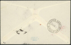 4. Südamerikafahrt 1933 mit Anschlussflug Berlin, Brief Wadi Halfa ...