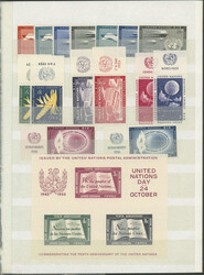 1951-1957, more than 20 margin stamps with emblems, including mini ...