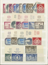 1951-1957, more than 20 margin stamps with emblems, including mini ...