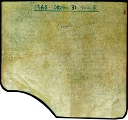 PADUA, Pergament im Format 156 x 168 mm, datiert 30.10.1365 als ...