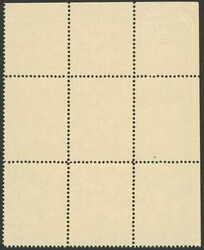 Baumeister, postfrischer Viererblocksatz aus der Bogenecke oben links ...