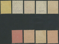 1/2 d auf 3 Pfg bis 8 d auf 80 Pfg Freimarken-Ausgabe 1915 in ...