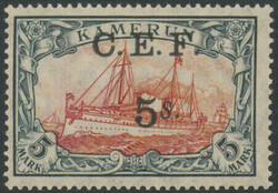 5 S auf 5 Mark Freimarken-Ausgabe 1915 ungebraucht, etwas höher (ca. ...