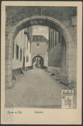 PORTOMARKEN, 1922, Ansichtskarte (s / w) aus Zons nach St. Vith ...