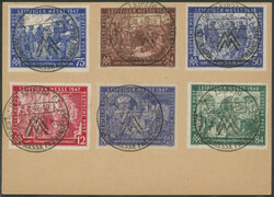 60 Pfg Leipziger Messe 1947 im KuTdr. mit markantem ...