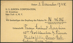 15 Pfg Arbeiter mit Aufdruck, senkrechtes Paar auf brauner Care-Karte ...