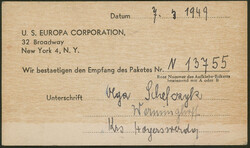 15 Pfg Arbeiter mit Aufdruck, senkrechtes Paar auf beiger Care-Karte ...