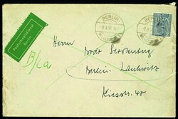 80 Pfennig Bauten in portogerechter Einzelfrankatur auf ...