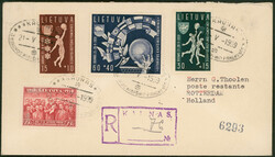 BASKETBALL, Litauen 1939, Basketball-Europameisterschaft, drei Werte ...