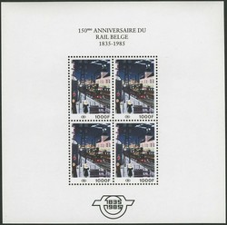 1820: Belgien Eisenbahnpaketmarken