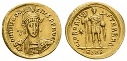10.40.30: Ancient Coins - Eastern Roman Empire - Theodosius II, 402 - 450