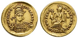 10.40.30: Ancient Coins - Eastern Roman Empire - Theodosius II, 402 - 450